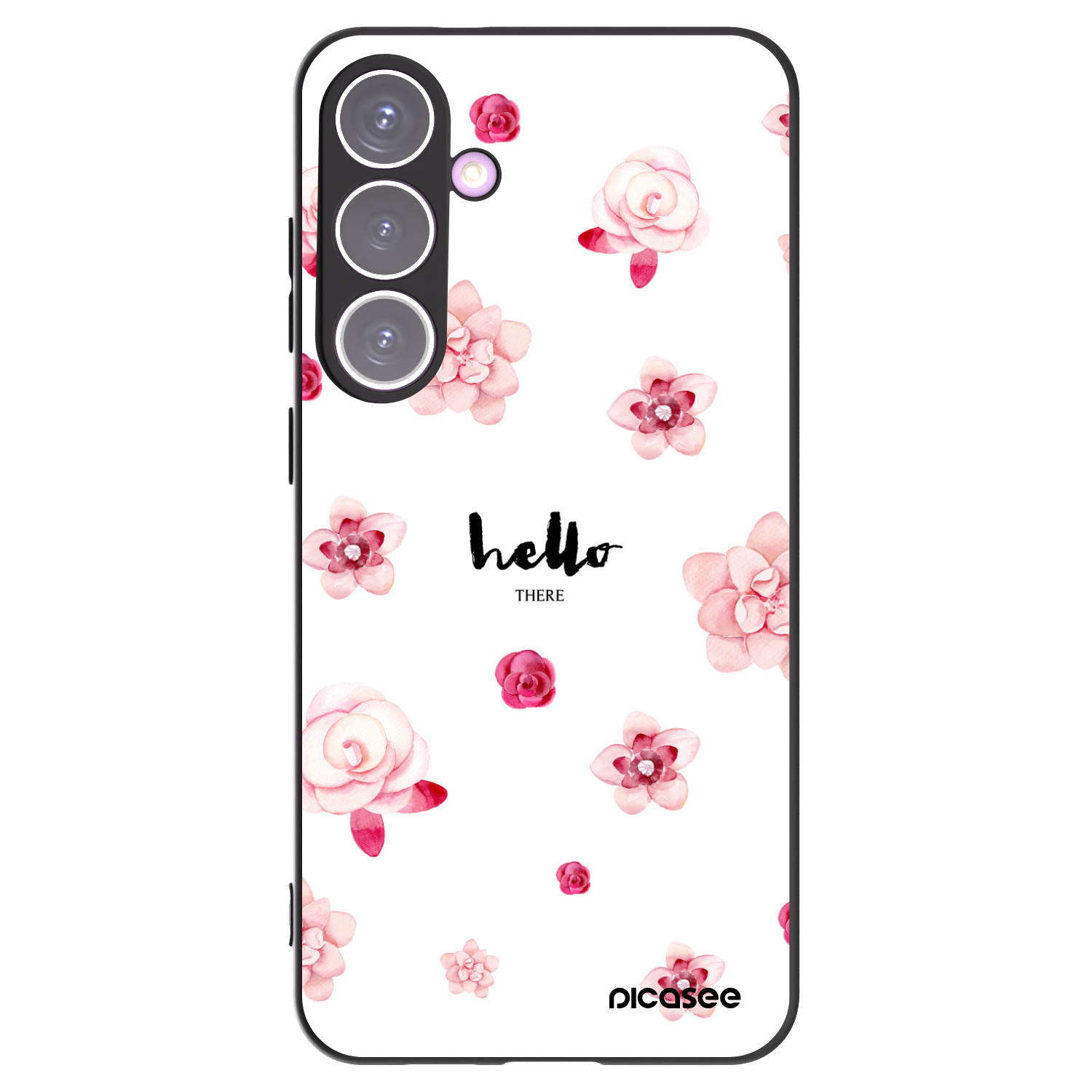 Picasee silikonowe czarne etui na Samsung Galaxy S24+ S926B 5G - Hello there