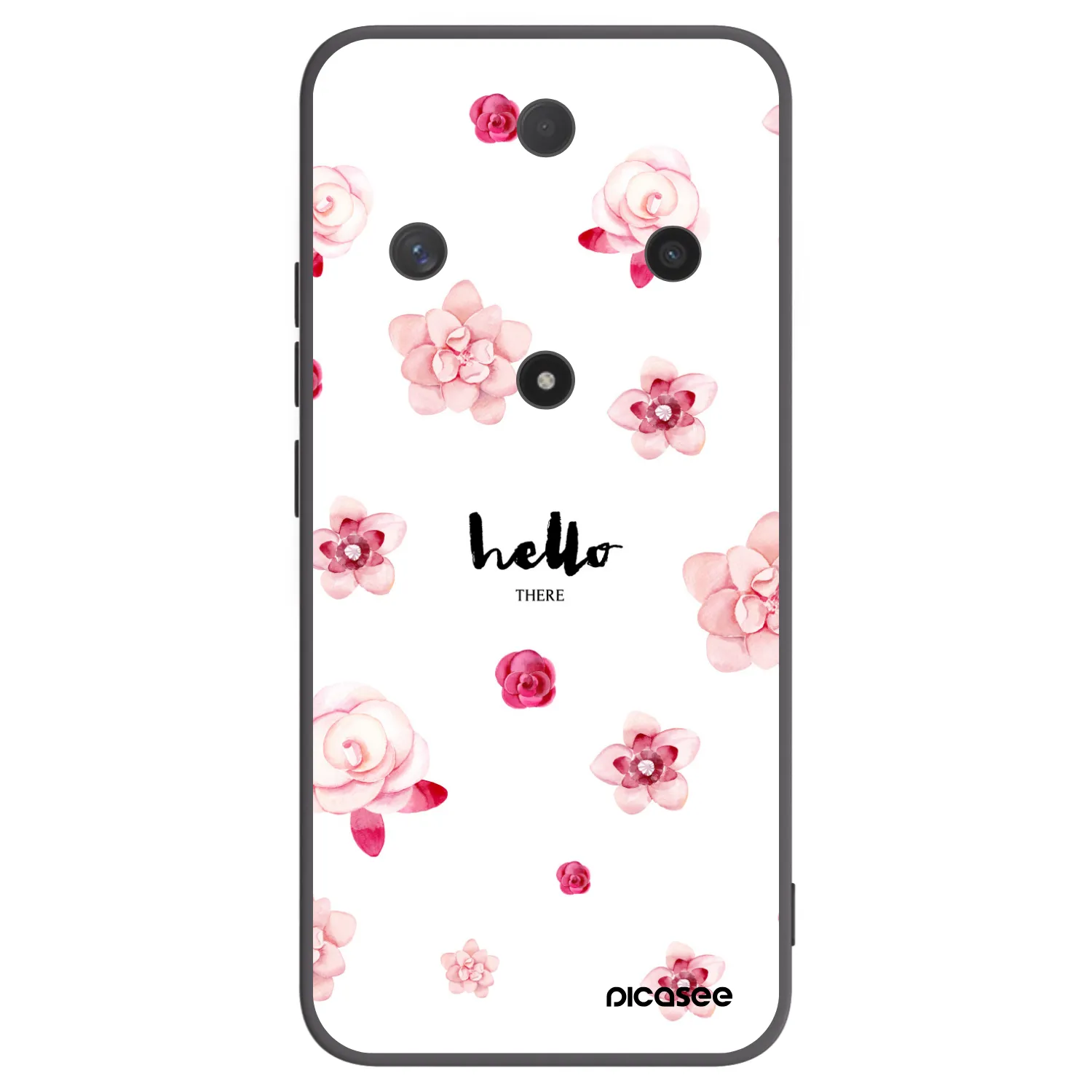 Picasee silikonowe czarne etui na Honor Magic6 Lite 5G - Hello there