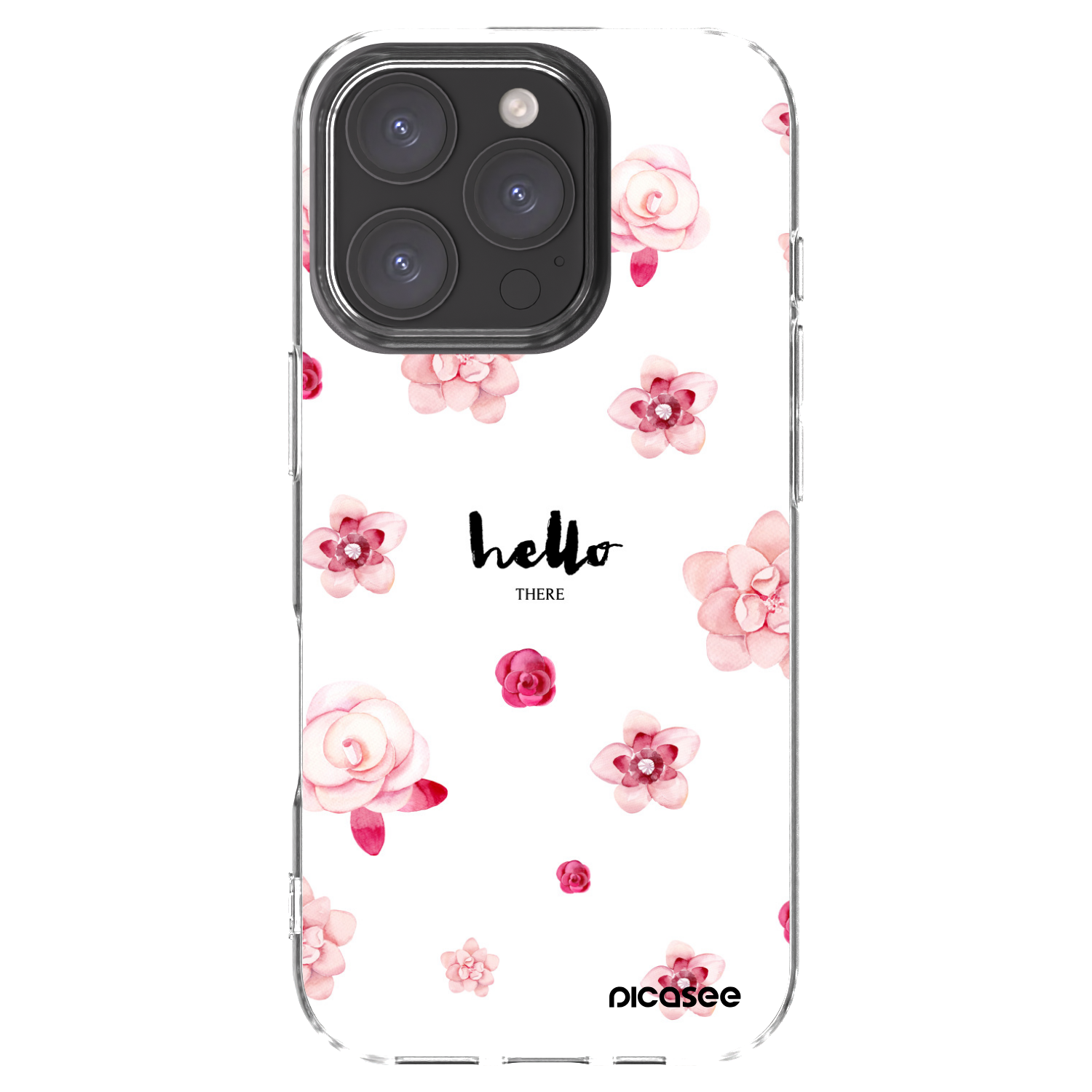 Picasee silikonowe przeźroczyste etui na Apple iPhone 16 Pro - Hello there