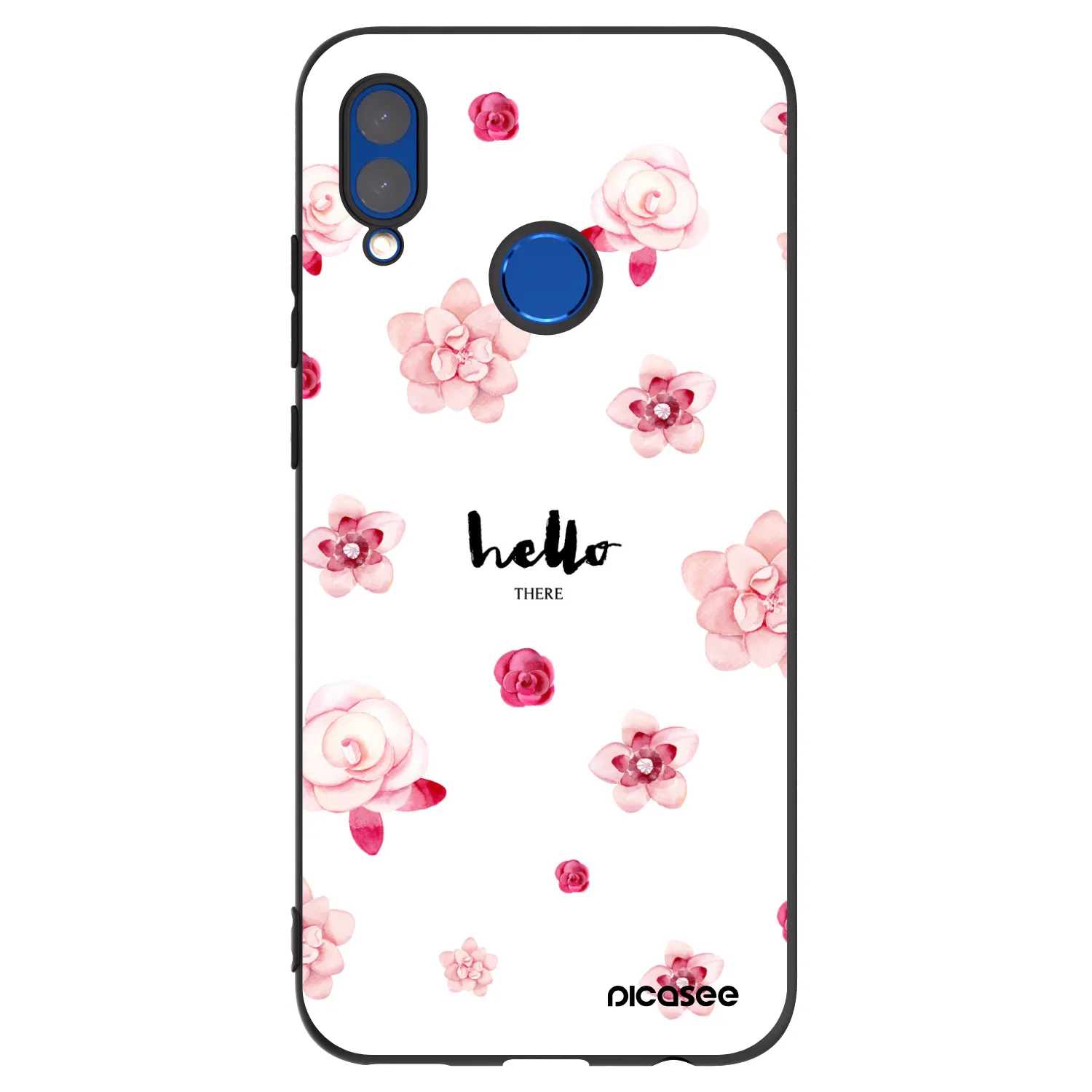 Picasee silikonowe czarne etui na Huawei P Smart 2019 - Hello there
