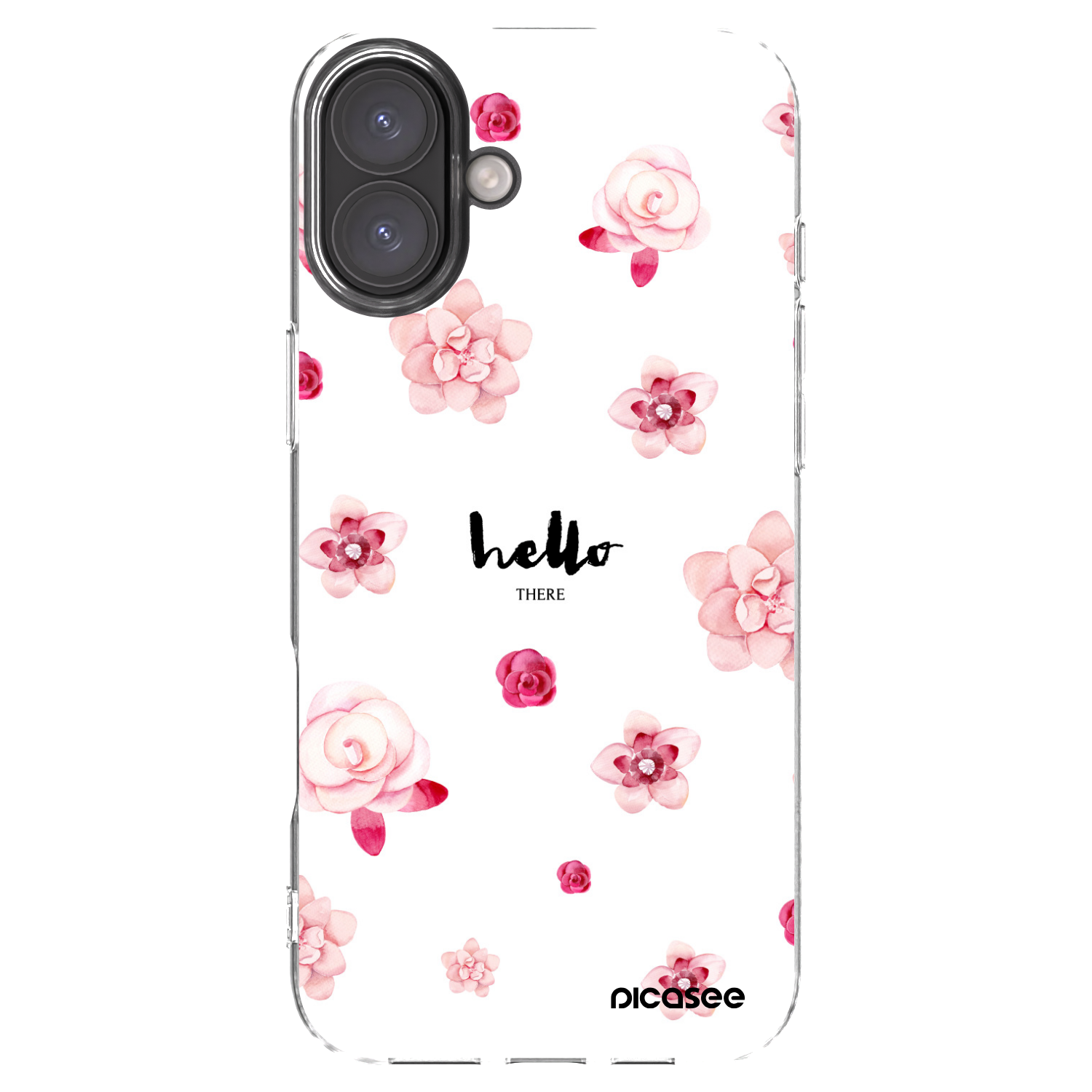 Picasee silikonowe przeźroczyste etui na Apple iPhone 16 Plus - Hello there