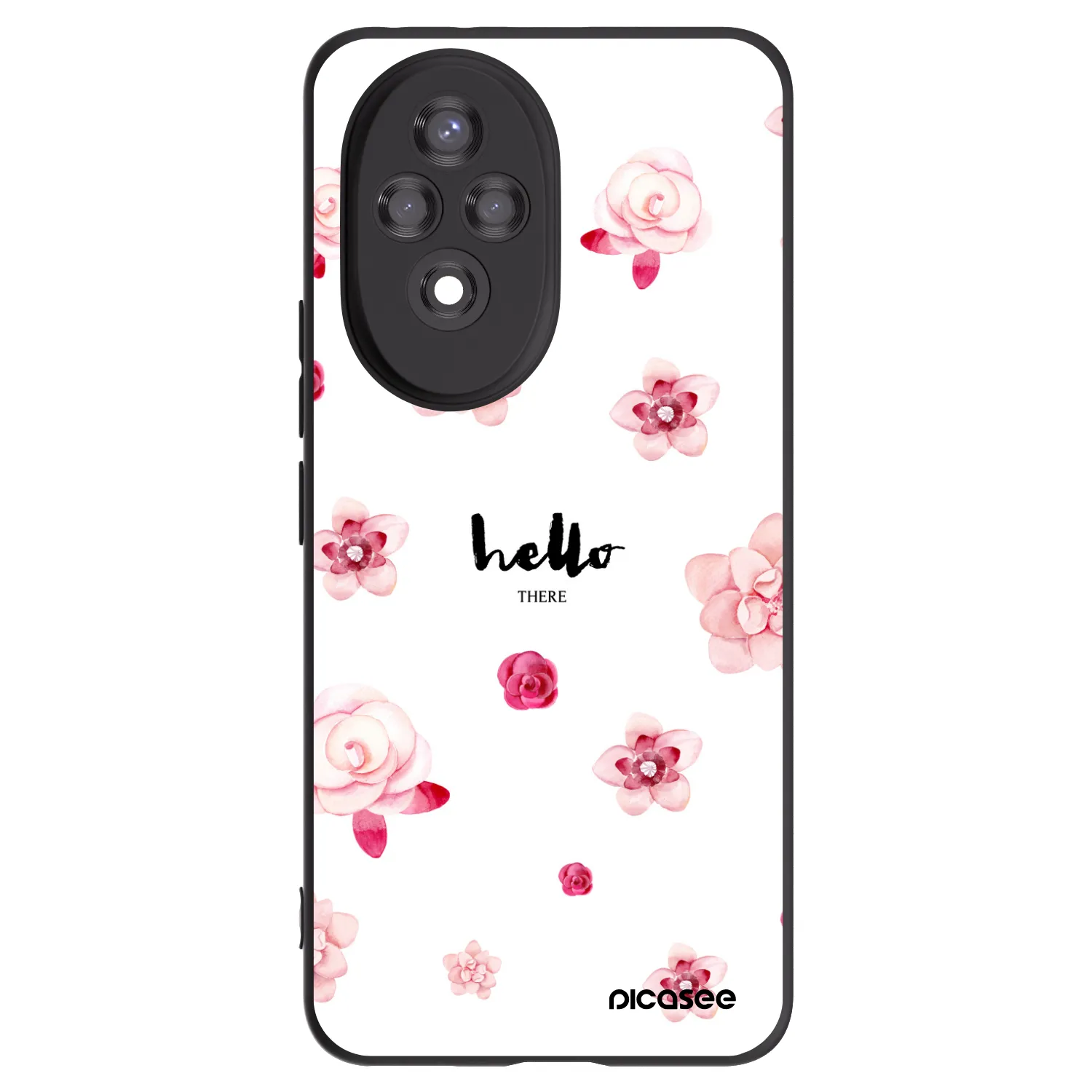 Picasee silikonowe czarne etui na Honor 200 5G - Hello there