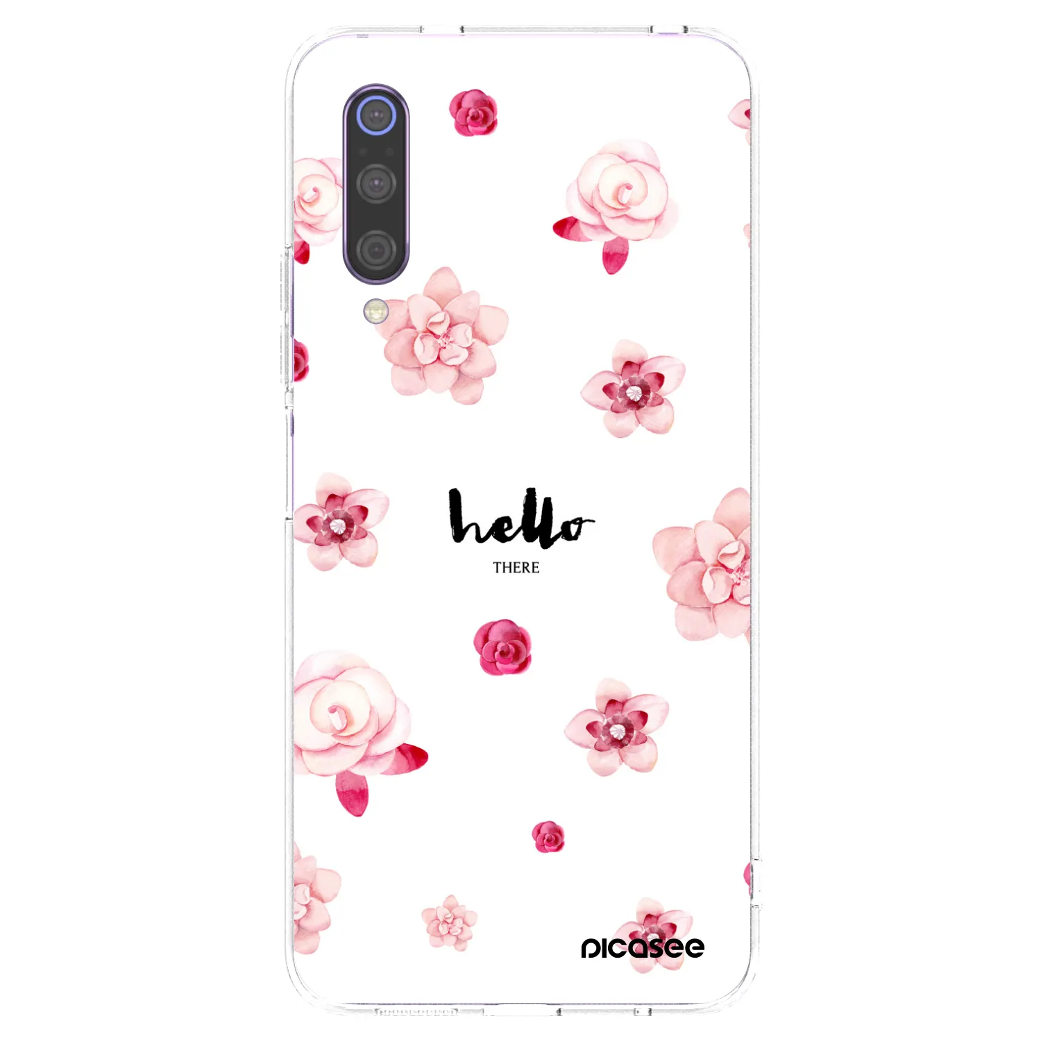 Picasee silikonowe przeźroczyste etui na Xiaomi Mi 9 - Hello there