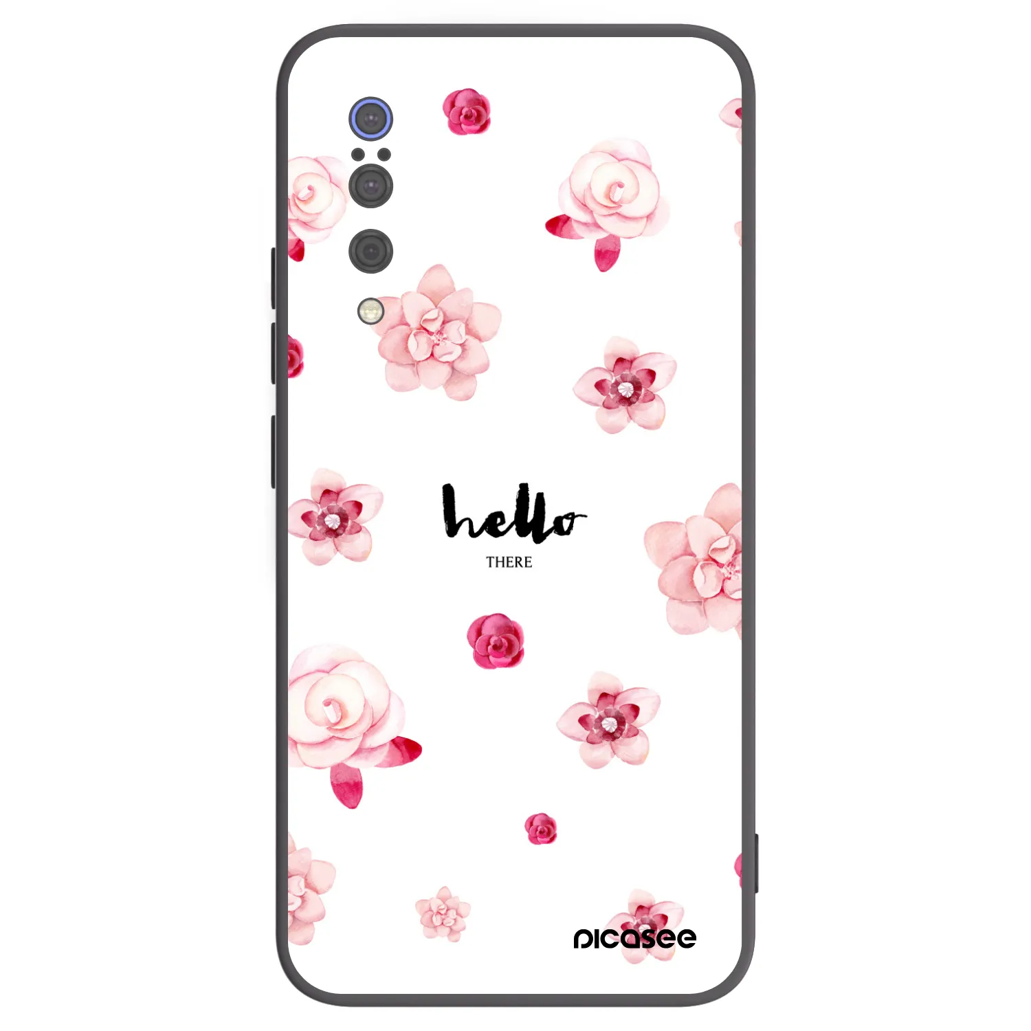 Picasee silikonowe czarne etui na Xiaomi Mi 9 - Hello there