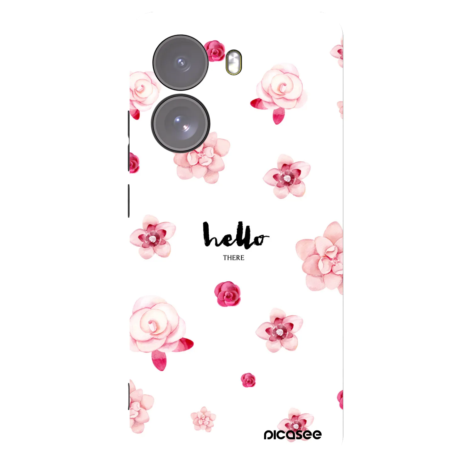 Picasee silikonowe czarne etui na Xiaomi Poco X7 - Hello there