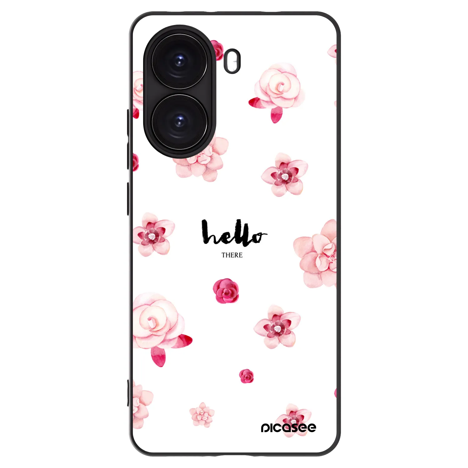 Picasee silikonowe czarne etui na Xiaomi Poco X7 Pro 5G - Hello there