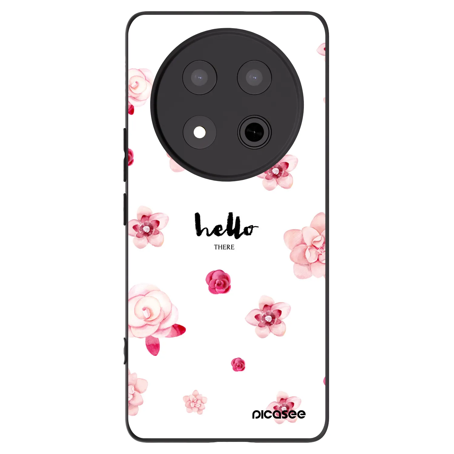 Picasee silikonowe czarne etui na Honor Magic7 Lite 5G - Hello there