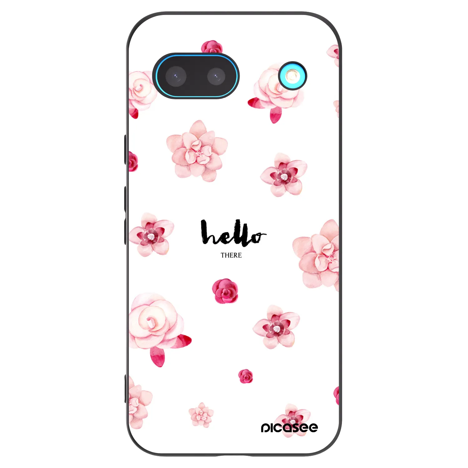 Picasee silikonowe czarne etui na Google Pixel 8a - Hello there