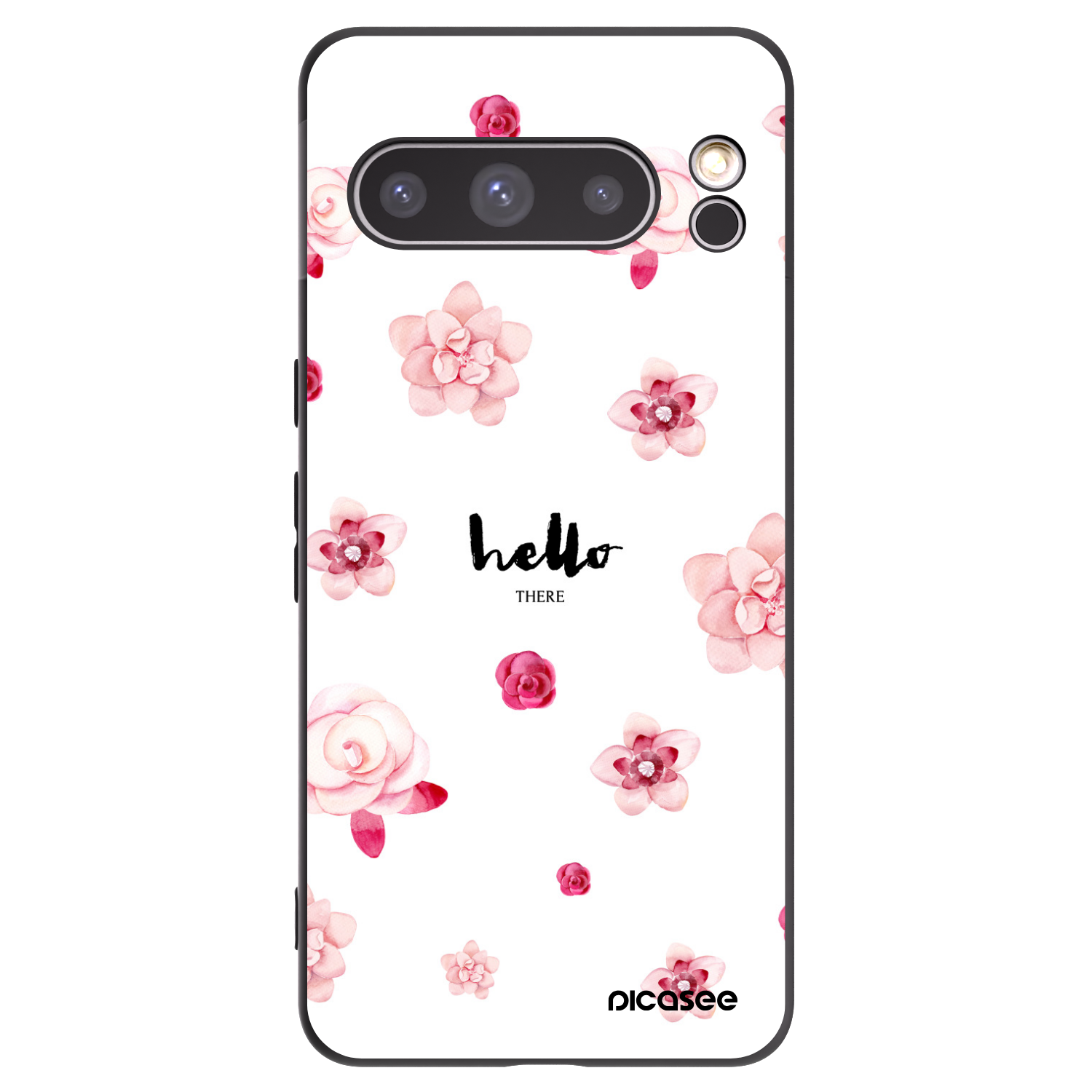 Picasee silikonowe czarne etui na Google Pixel 8 Pro - Hello there