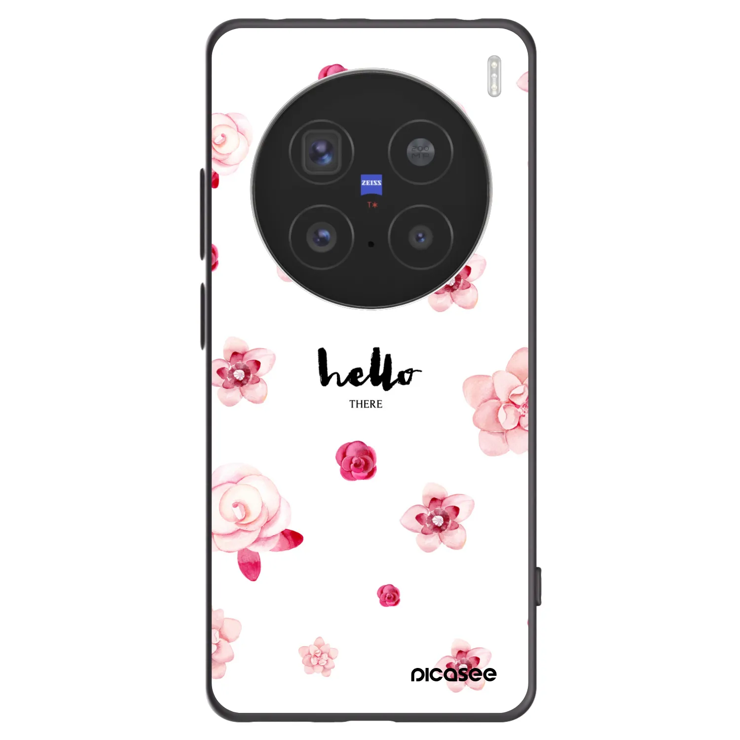 Picasee silikonowe czarne etui na Vivo X200 Pro - Hello there