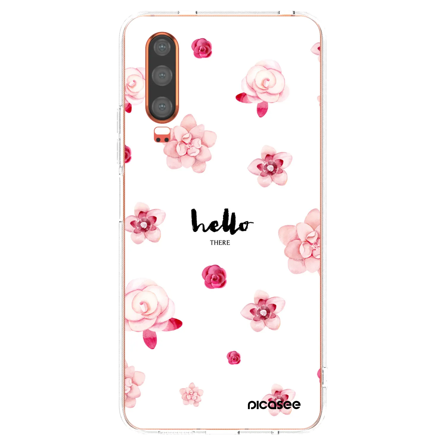 Picasee silikonowe przeźroczyste etui na Huawei P30 - Hello there