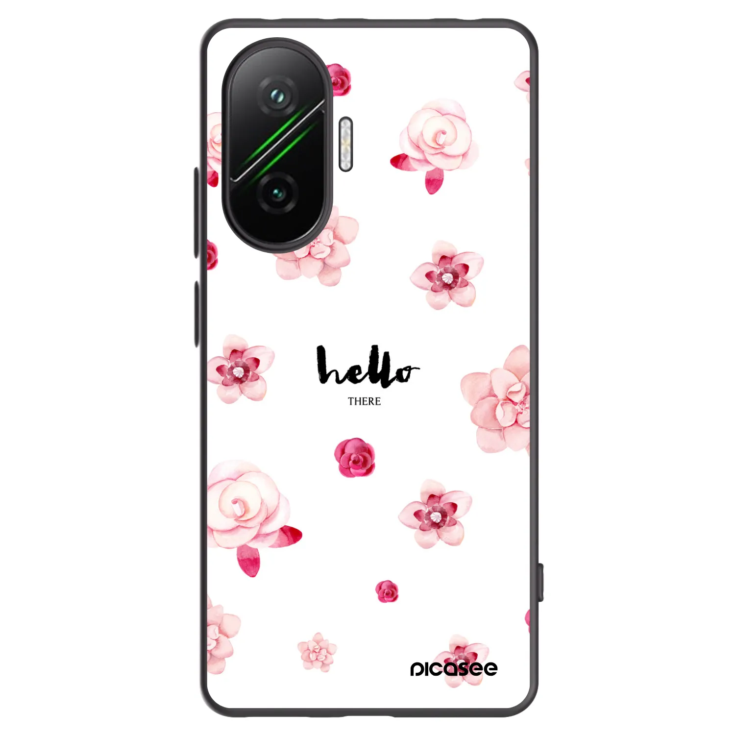 Picasee silikonowe czarne etui na Xiaomi Poco F7 Pro 5G - Hello there