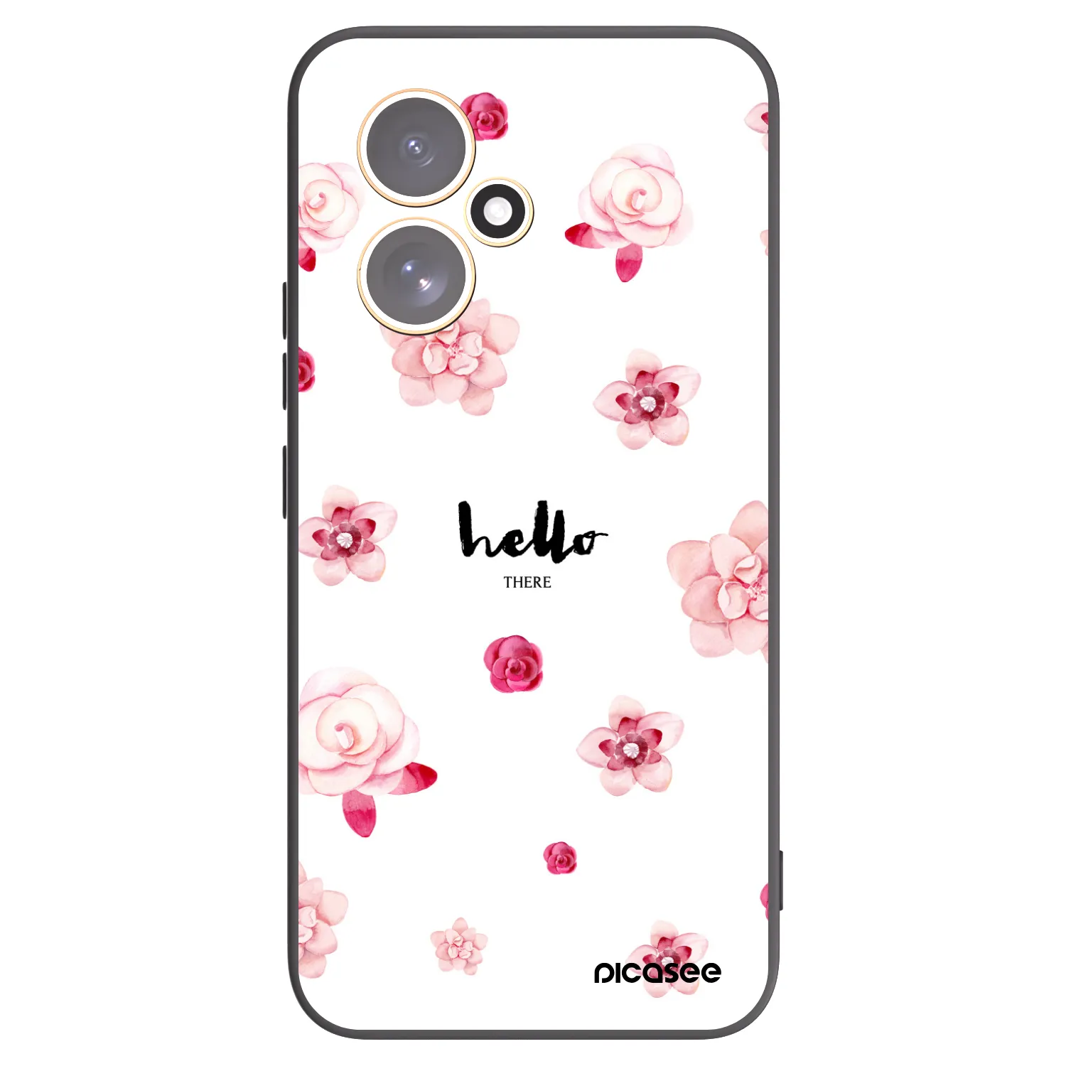 Picasee silikonowe czarne etui na Honor 400 5G - Hello there