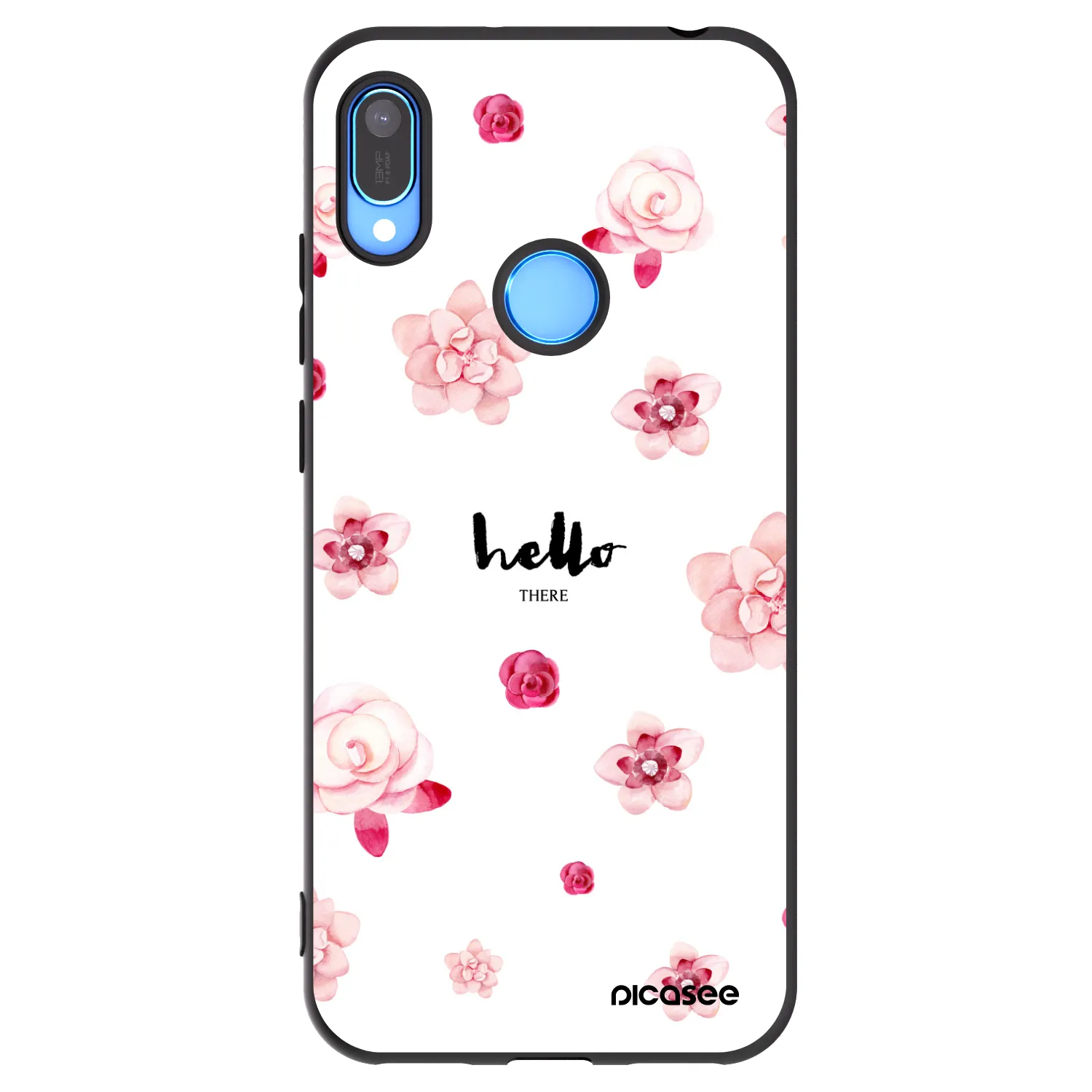 Picasee silikonowe czarne etui na Huawei Y6 2019 - Hello there