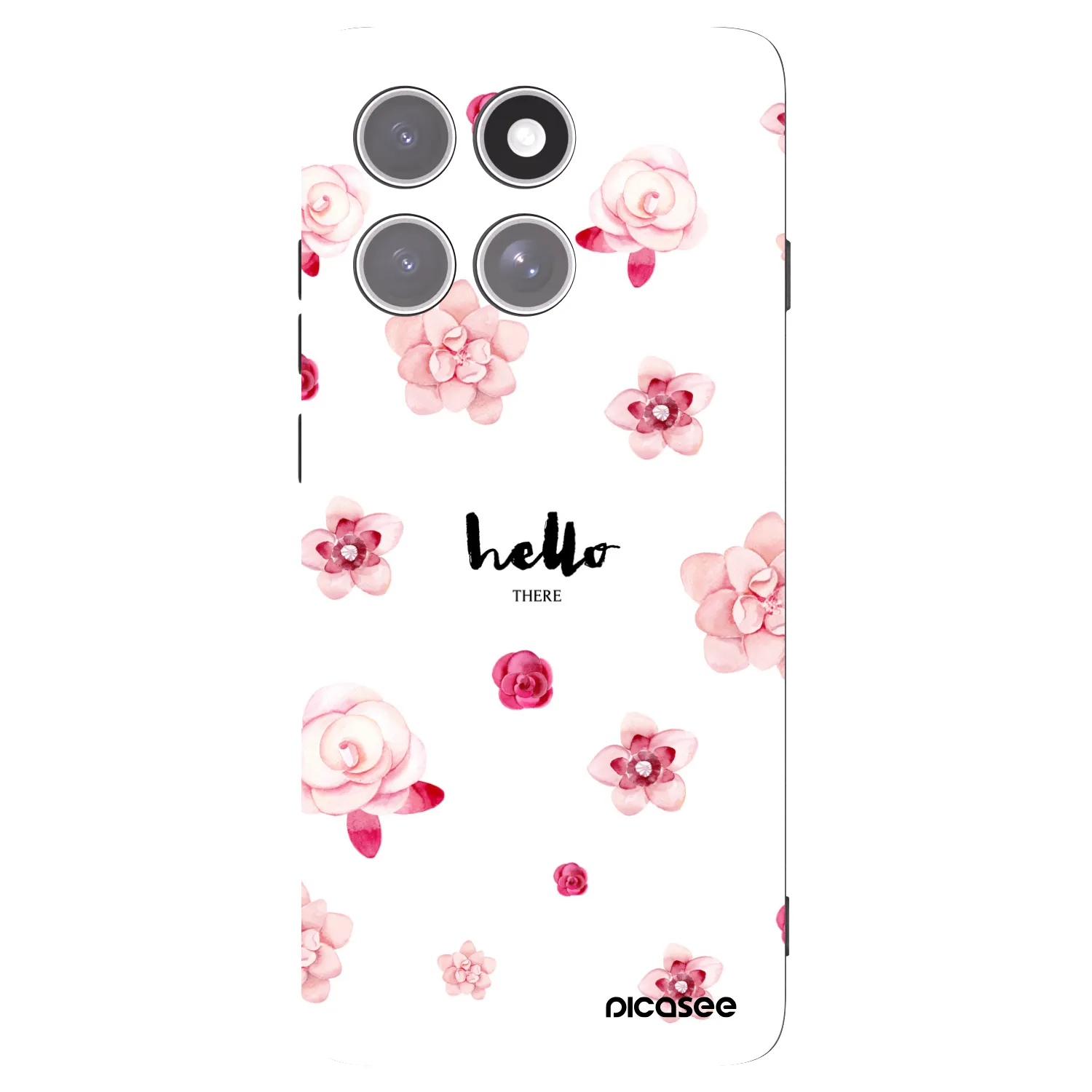 Picasee silikonowe czarne etui na Motorola Edge 60 Pro - Hello there