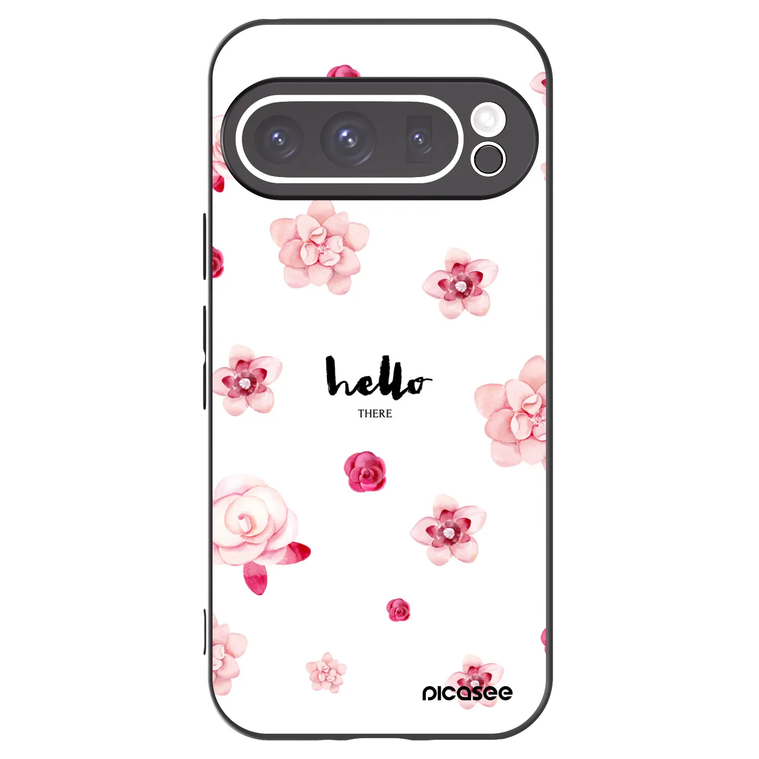 Picasee silikonowe czarne etui na Google Pixel 9 Pro XL - Hello there