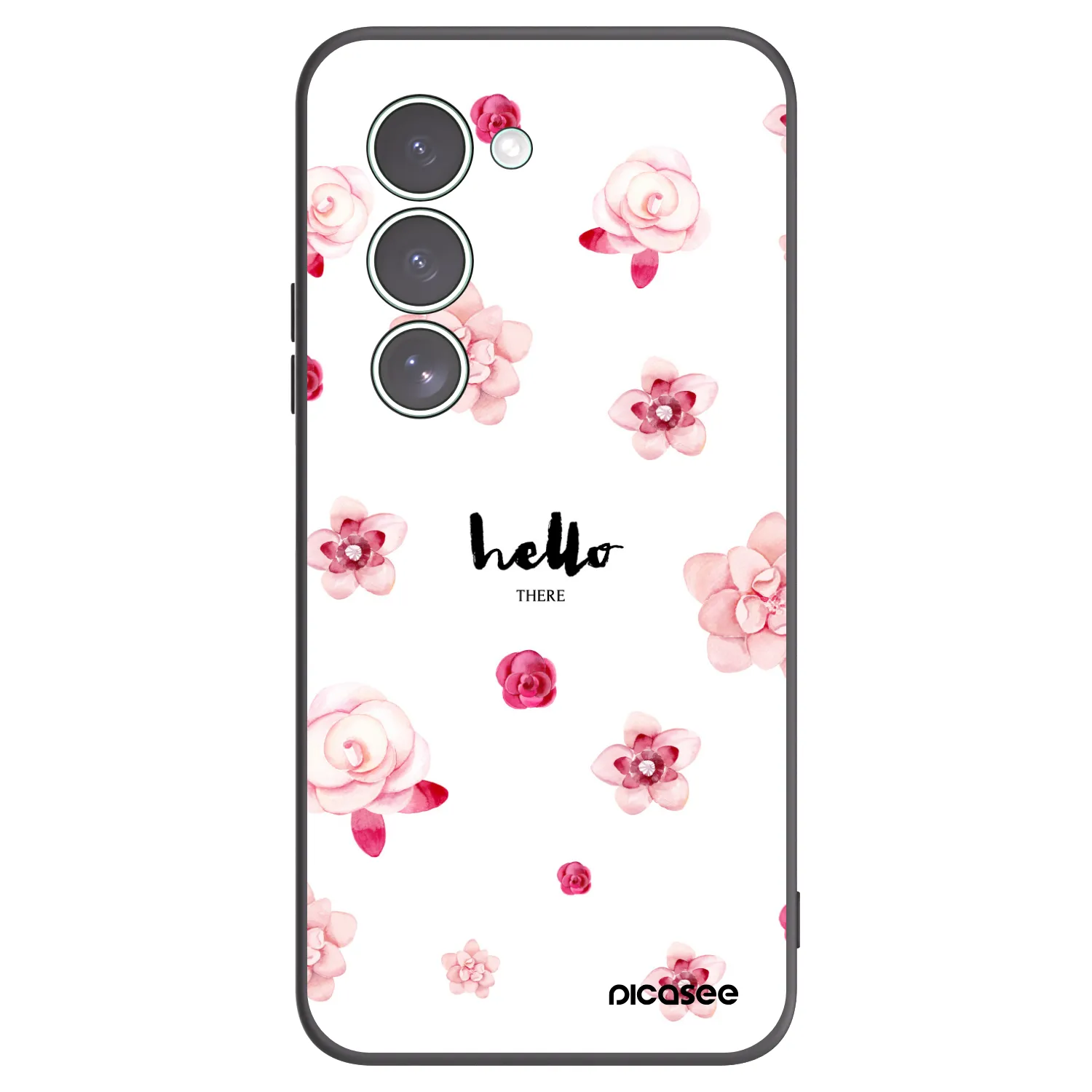 Picasee silikonowe czarne etui na Xiaomi Redmi 15 5G - Hello there