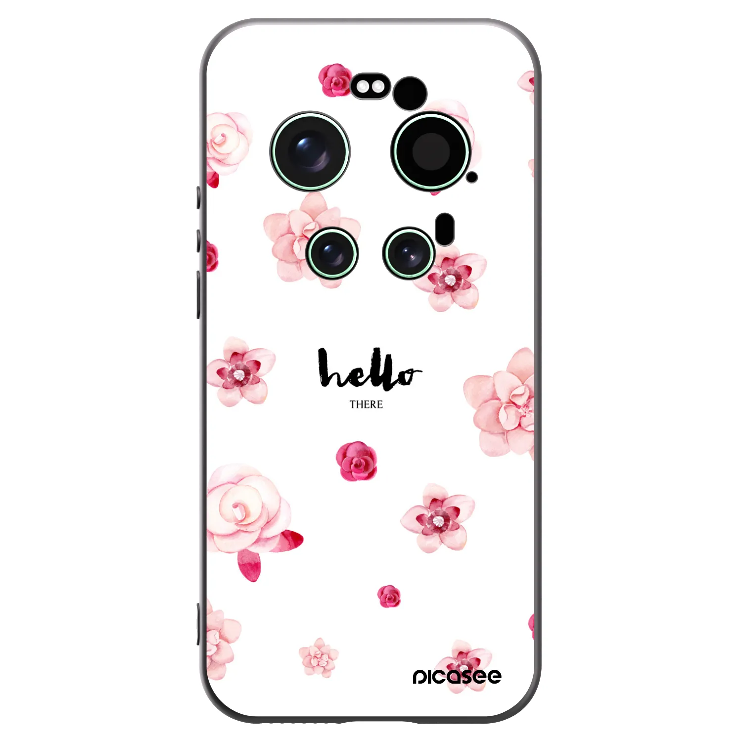 Picasee silikonowe czarne etui na Xiaomi 17 Ultra - Hello there