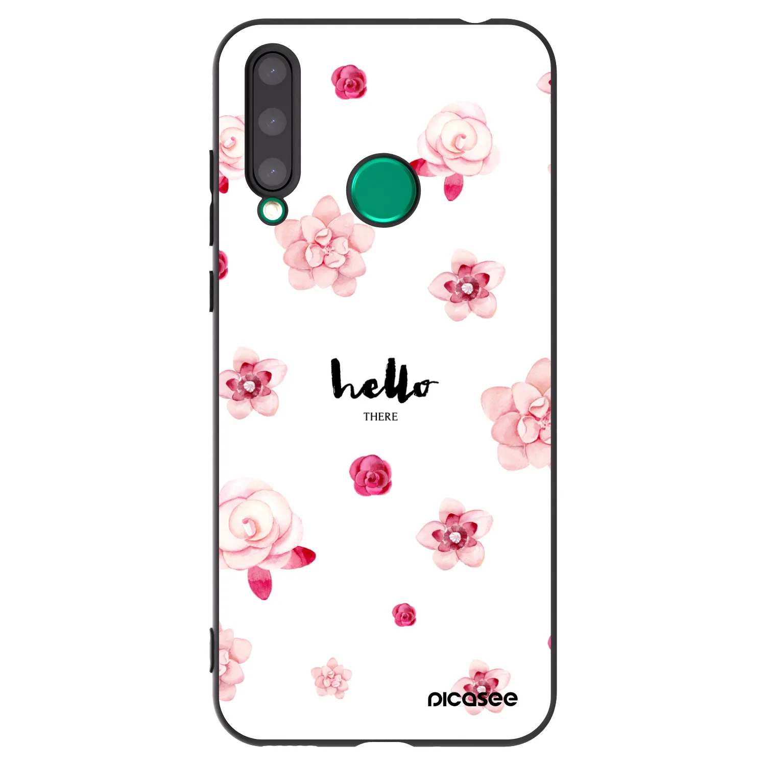 Picasee silikonowe czarne etui na Honor 20 Lite - Hello there