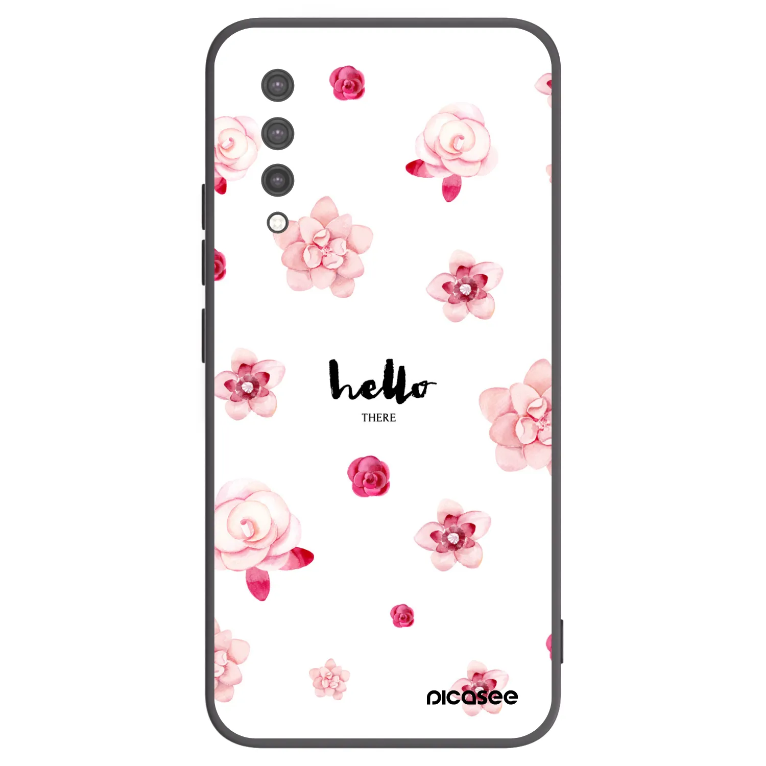 Picasee silikonowe czarne etui na Xiaomi Mi 9 Lite - Hello there
