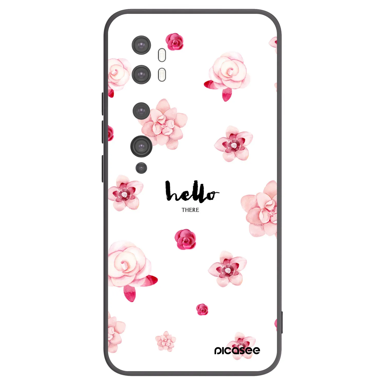 Picasee silikonowe czarne etui na Xiaomi Mi Note 10 (Pro) - Hello there