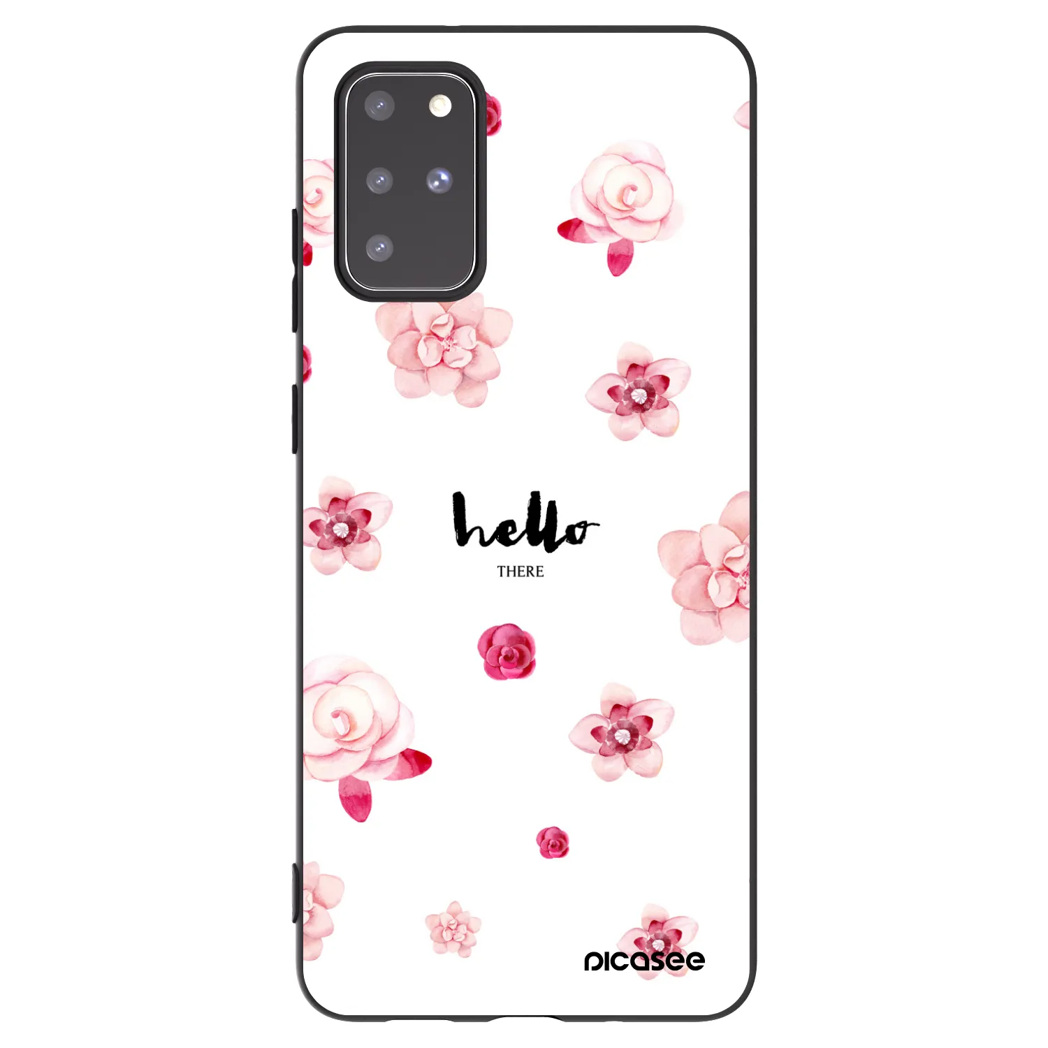 Picasee silikonowe czarne etui na Samsung Galaxy S20+ G985F - Hello there