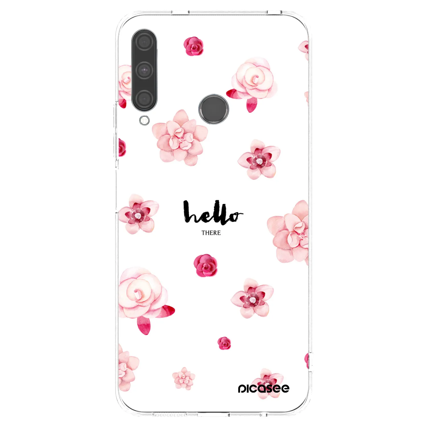 Picasee silikonowe przeźroczyste etui na Huawei P40 Lite E - Hello there