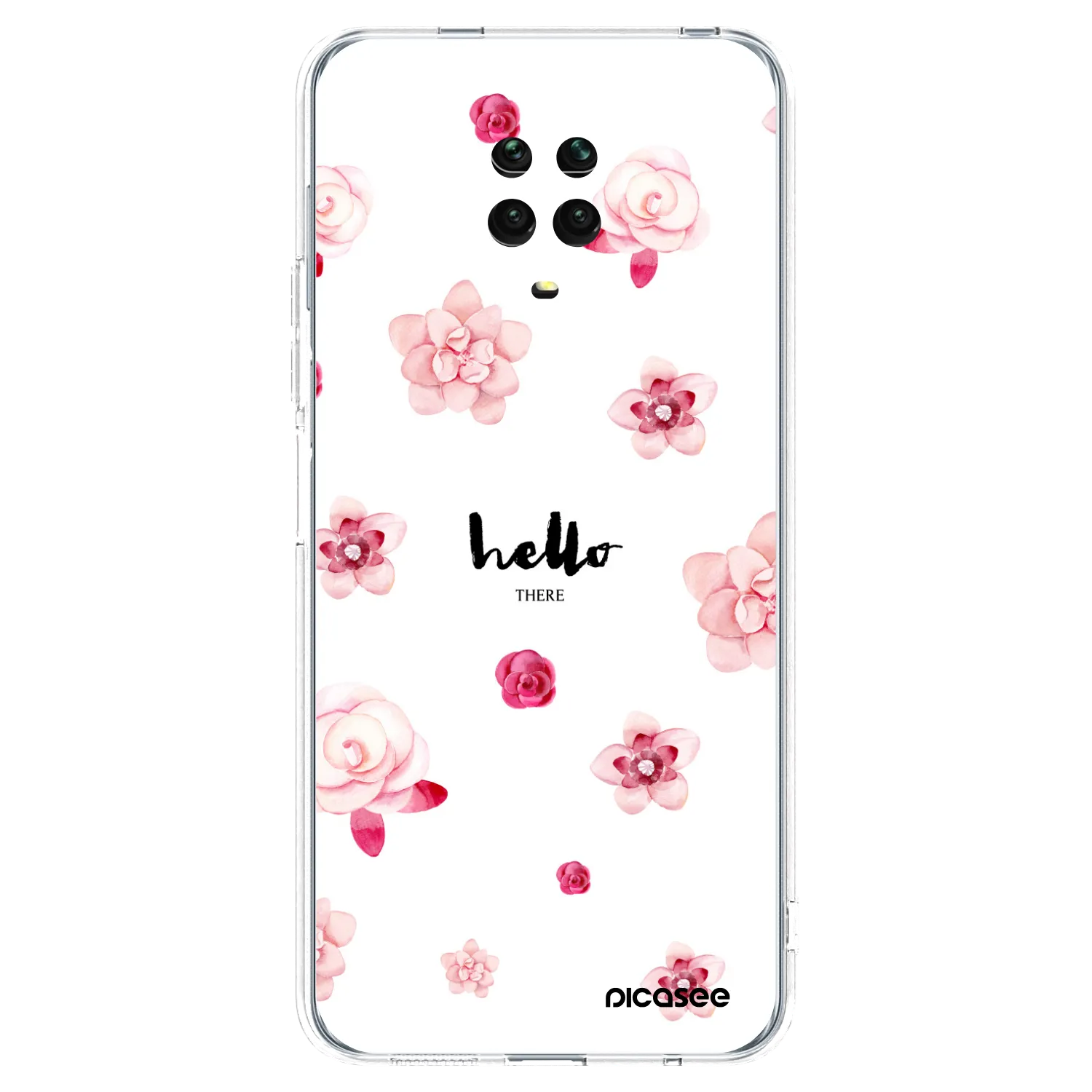 Picasee silikonowe przeźroczyste etui na Xiaomi Redmi Note 9 Pro - Hello there
