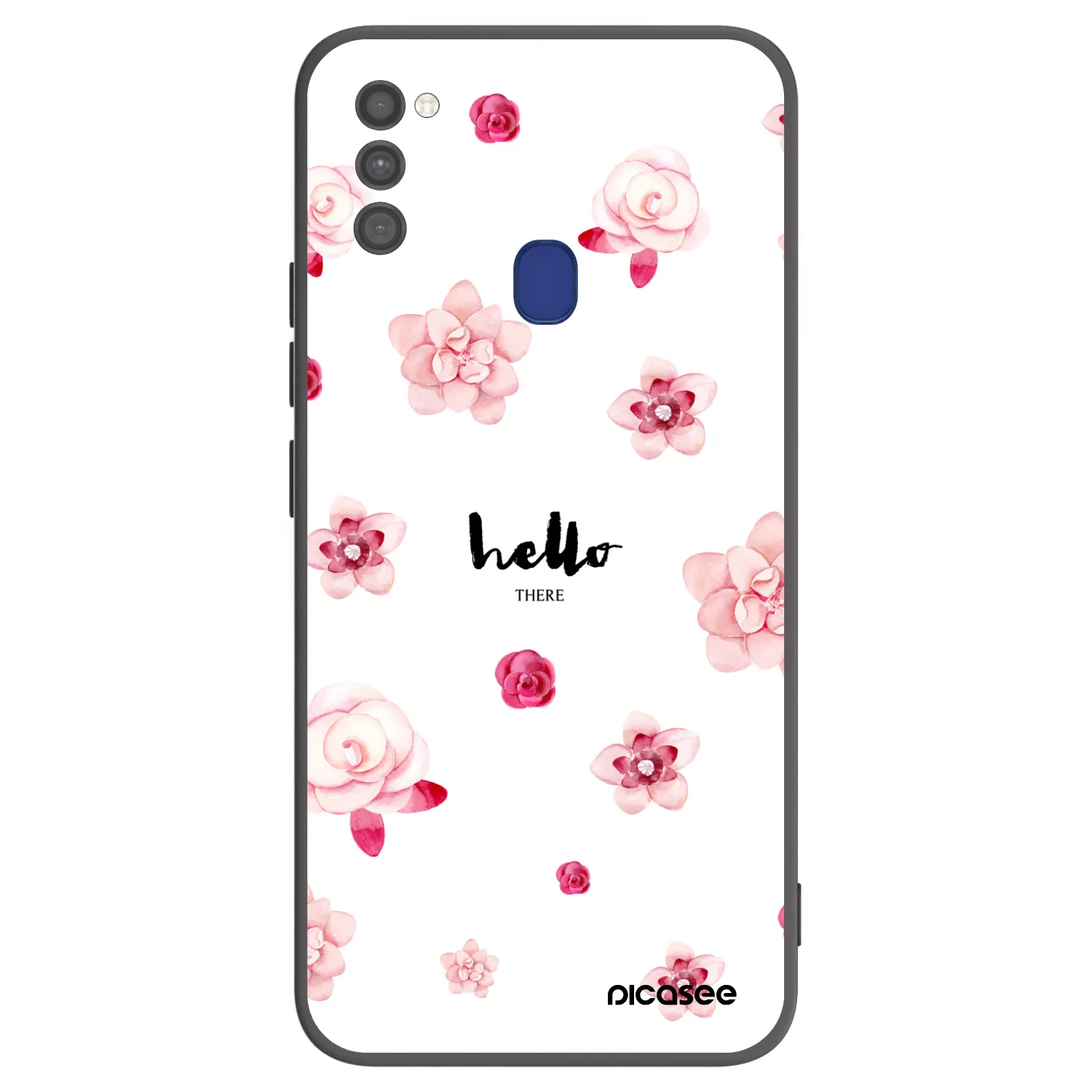 Picasee silikonowe czarne etui na Samsung Galaxy M21 M215F - Hello there
