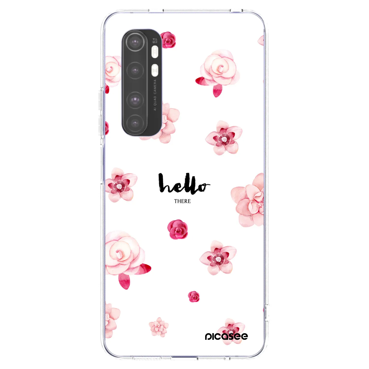 Picasee silikonowe przeźroczyste etui na Xiaomi Mi Note 10 Lite - Hello there