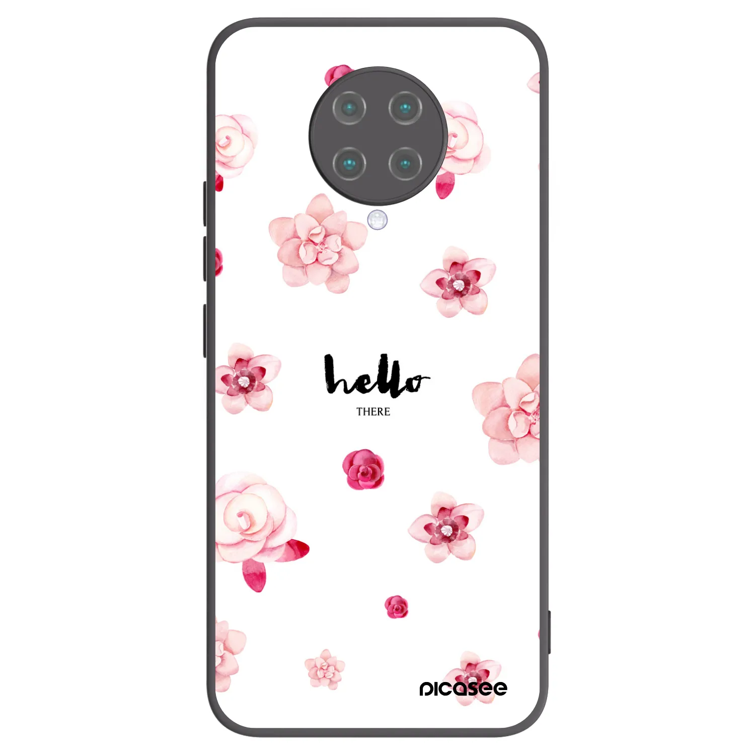 Picasee silikonowe czarne etui na Xiaomi Poco F2 Pro - Hello there