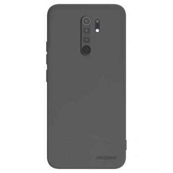 Picasee silikonowe czarne etui na Xiaomi Redmi 9 - Clear