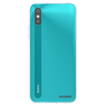 Picasee silikonowe czarne etui na Xiaomi Redmi 9A - Clear