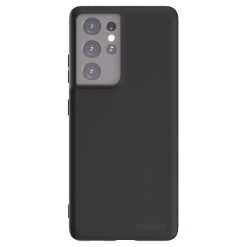 Picasee silikonowe czarne etui na Samsung Galaxy S21 Ultra 5G G998B - Clear