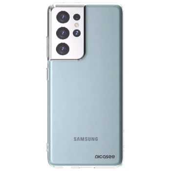 Picasee silikonowe przeźroczyste etui na Samsung Galaxy S21 Ultra 5G G998B - Clear