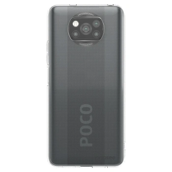 Picasee silikonowe czarne etui na Xiaomi Poco X3 Pro - Clear