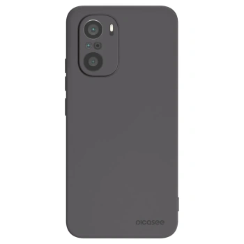 Picasee silikonowe czarne etui na Xiaomi Poco F3 - Clear