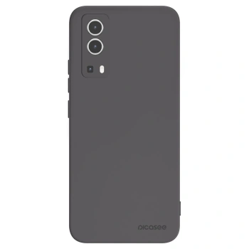 Picasee silikonowe czarne etui na Vivo Y72 5G - Clear