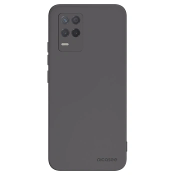 Picasee silikonowe czarne etui na Realme 8 5G - Clear