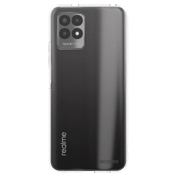 Picasee silikonowe przeźroczyste etui na Realme 8i - Clear
