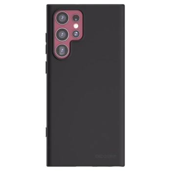 Picasee silikonowe czarne etui na Samsung Galaxy S22 Ultra 5G - Clear