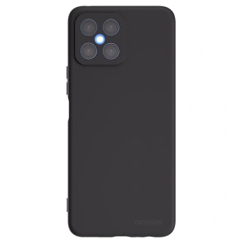 Picasee silikonowe czarne etui na Honor X8 4G - Clear