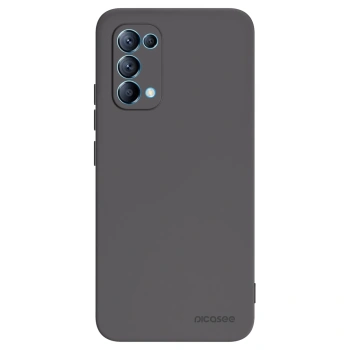 Picasee silikonowe czarne etui na OPPO Reno 5 5G - Clear