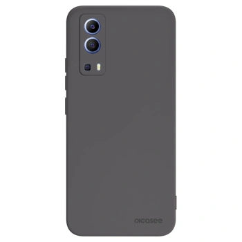 Picasee silikonowe czarne etui na Vivo Y52 5G - Clear