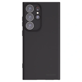 Picasee silikonowe czarne etui na Samsung Galaxy S23 Ultra 5G - Clear