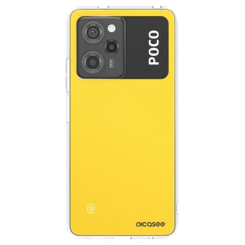 Picasee silikonowe czarne etui na Xiaomi Poco X5 Pro - Clear