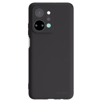 Picasee silikonowe czarne etui na Honor X7a - Clear