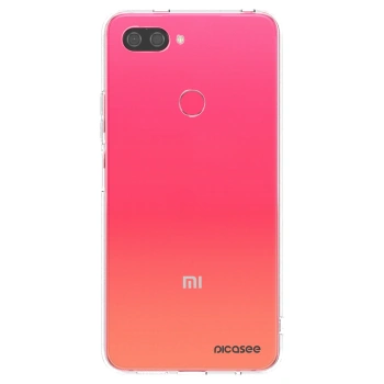 Picasee silikonowe przeźroczyste etui na Xiaomi Mi 8 Lite - Clear