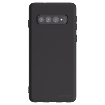 Picasee silikonowe czarne etui na Samsung Galaxy S10 G973 - Clear