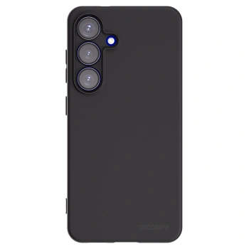 Picasee silikonowe czarne etui na Samsung Galaxy S25 5G - Clear